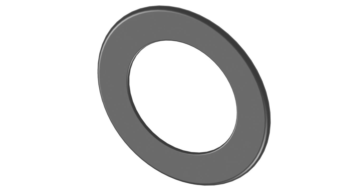 Wandrosette 50 mm Randbreite - Durchmesser: 120 mm, Farbe: Schwarz